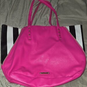 💫Juicy Couture Vibrant Pink Tote with Black and White Accents